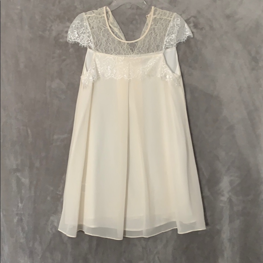 Cream BCBG dress